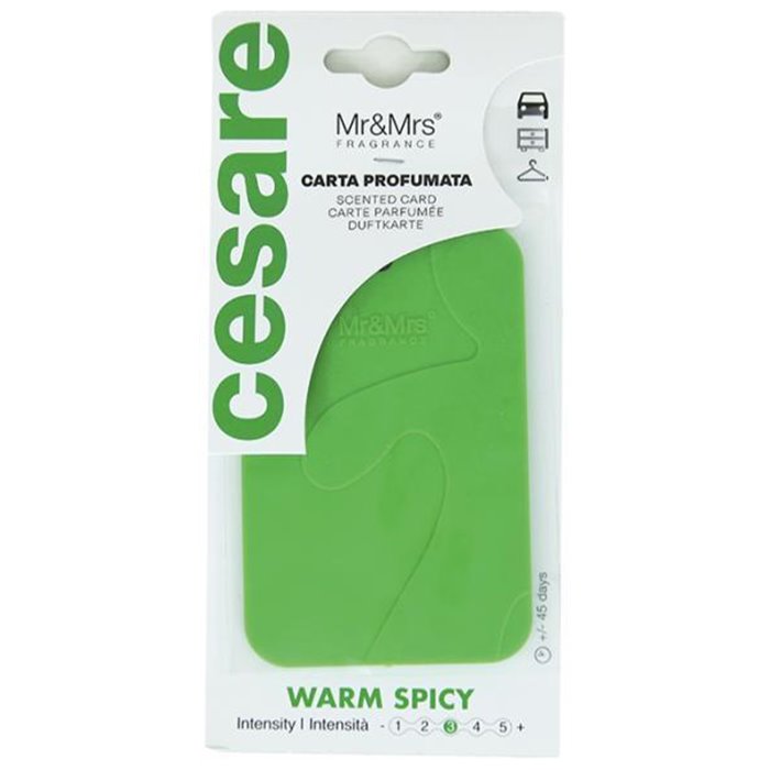 Conf. 12 pz deo Tessera Cesare verde warm spicy