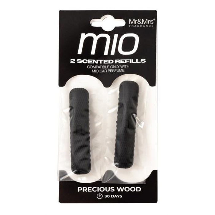 Conf. 12 coppie ricarica Mio nero precious wood