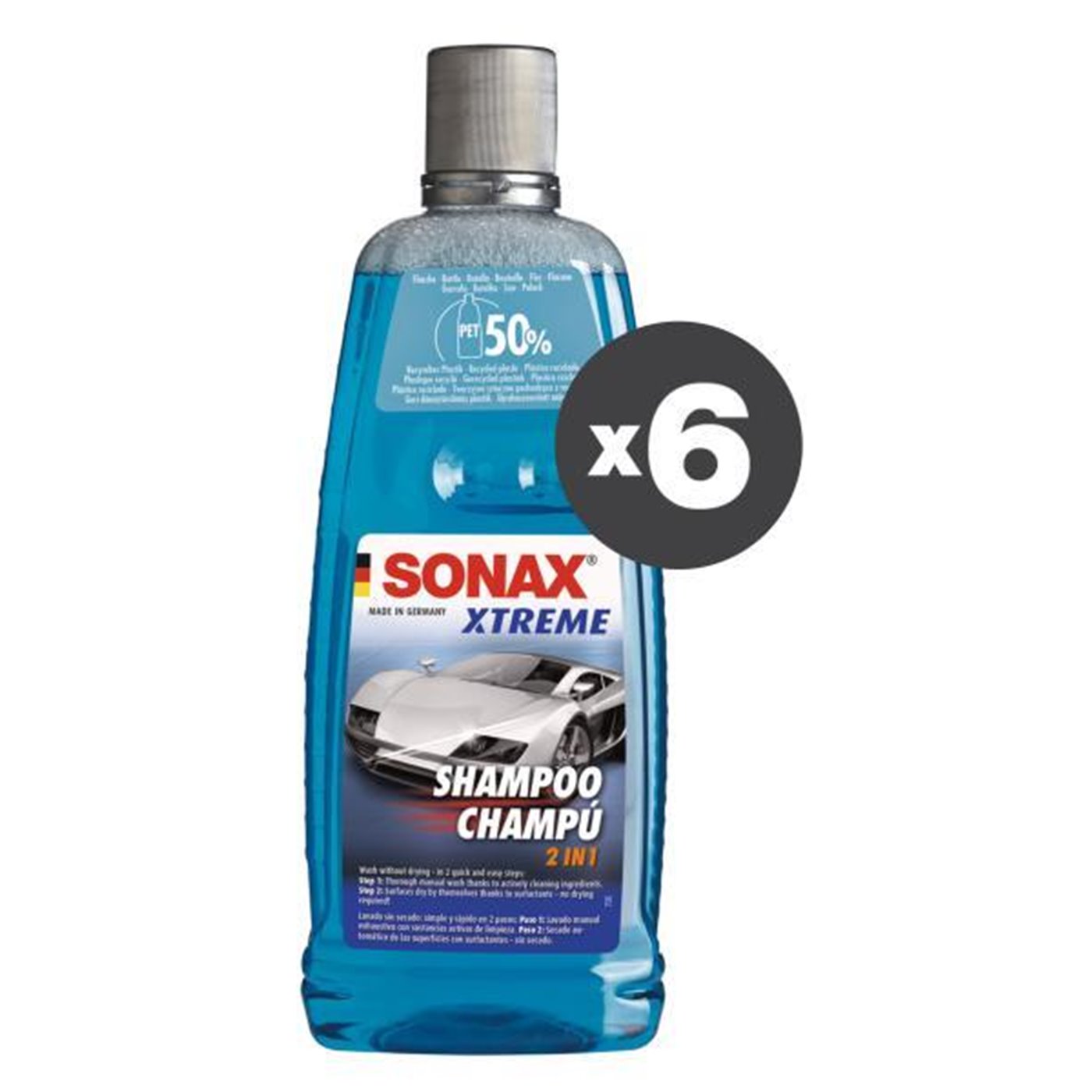 Conf. 6 pz Extreme Shampoo 2 in 1  1 L