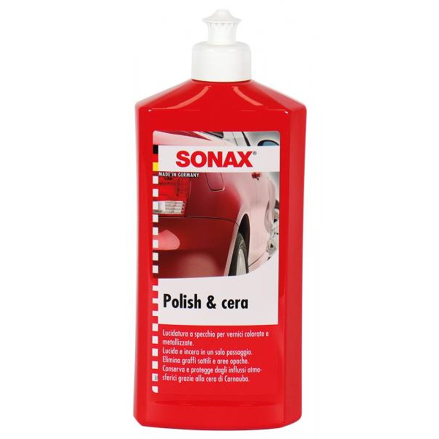 Conf. 6 pz Polish e cera per auto 500 mL