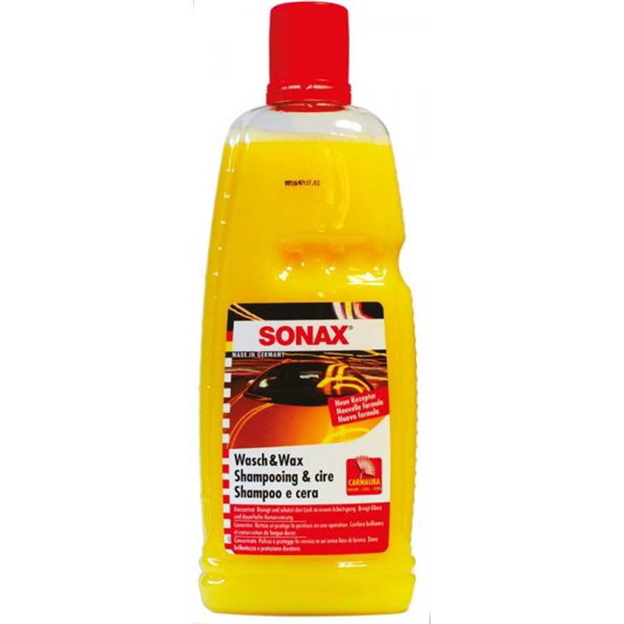 Conf. 6 pz Shampoo e cera per auto 1 L