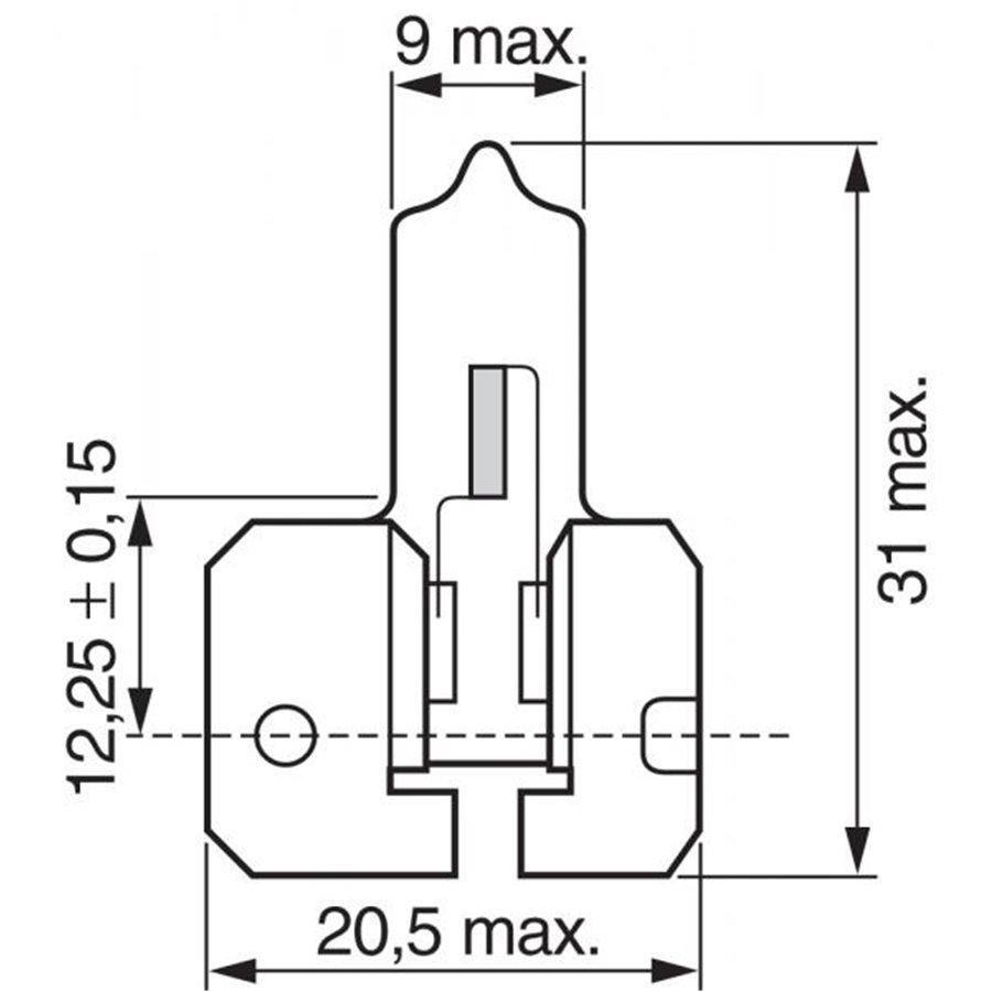 Lampadina Pure Light 12V 55W H2