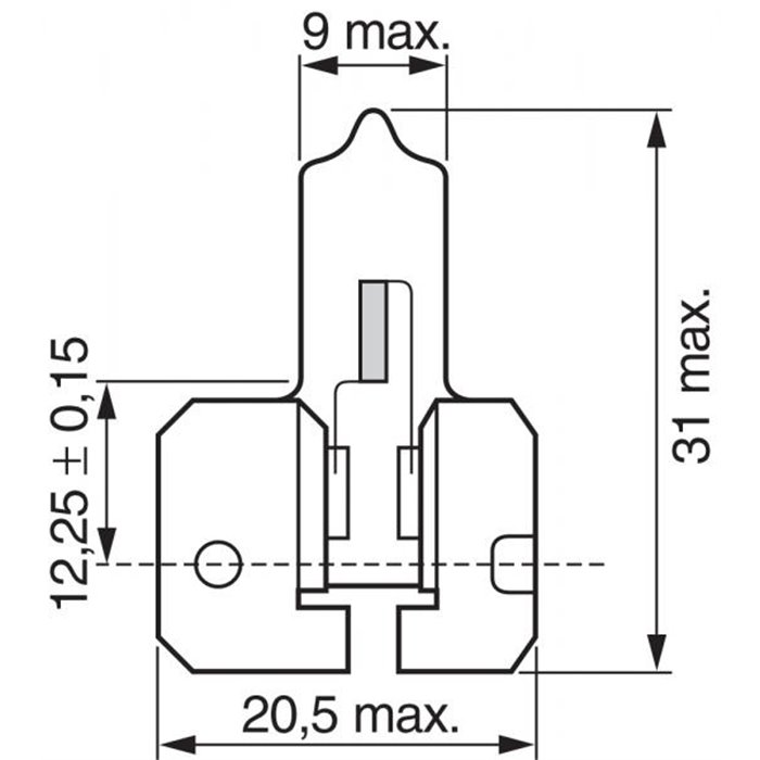 Lampadina Pure Light 12V 55W H2