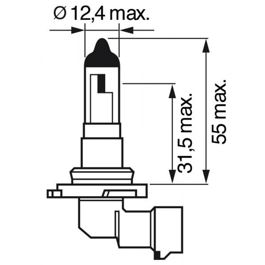 Lampadina Pure Light 12V 42W H10