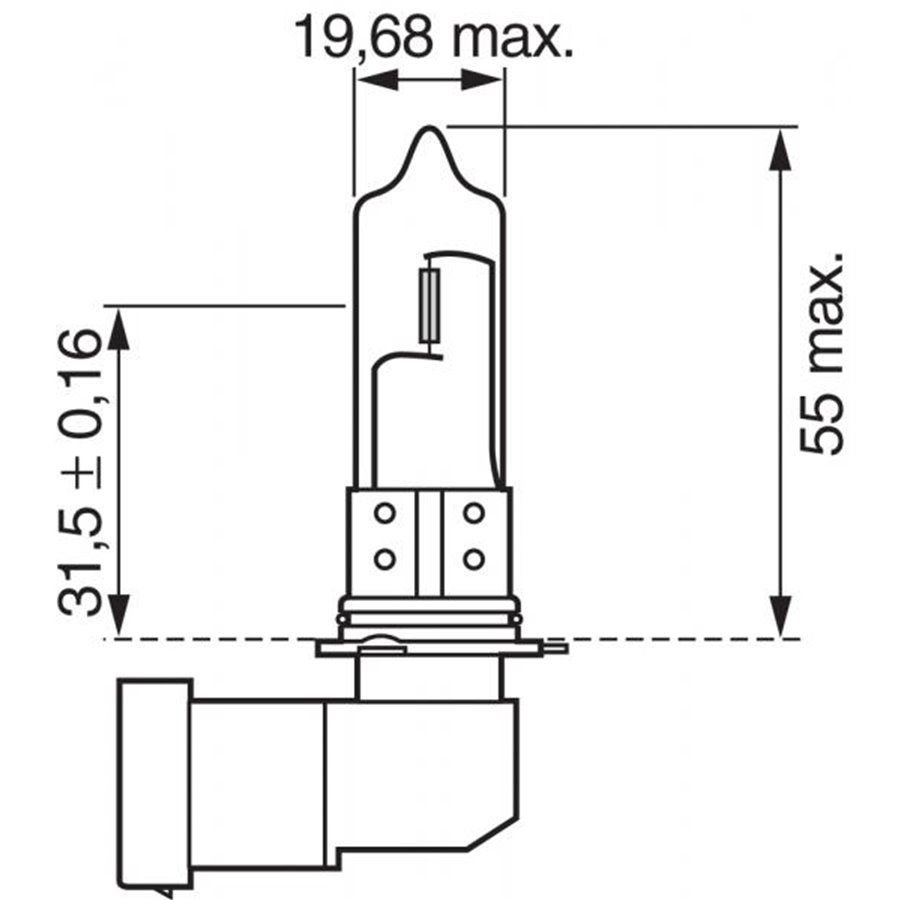 Lampadina Pure Light 12V 60W HB3