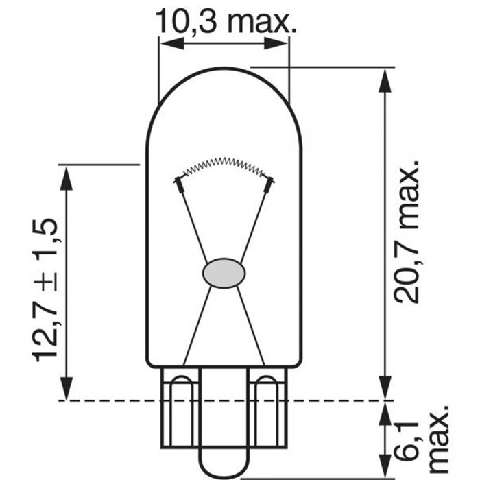 ampadina Pure Light 12V 5W W5W