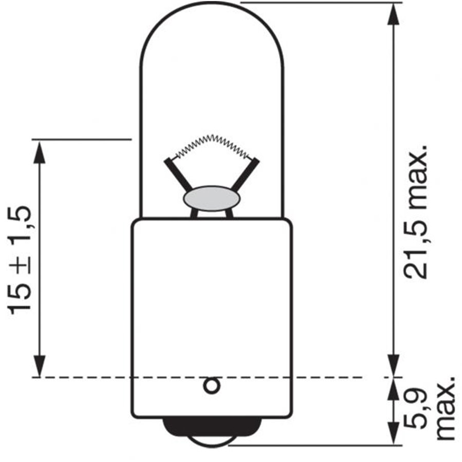 Lampadina Pure Light 12V 4W T4W