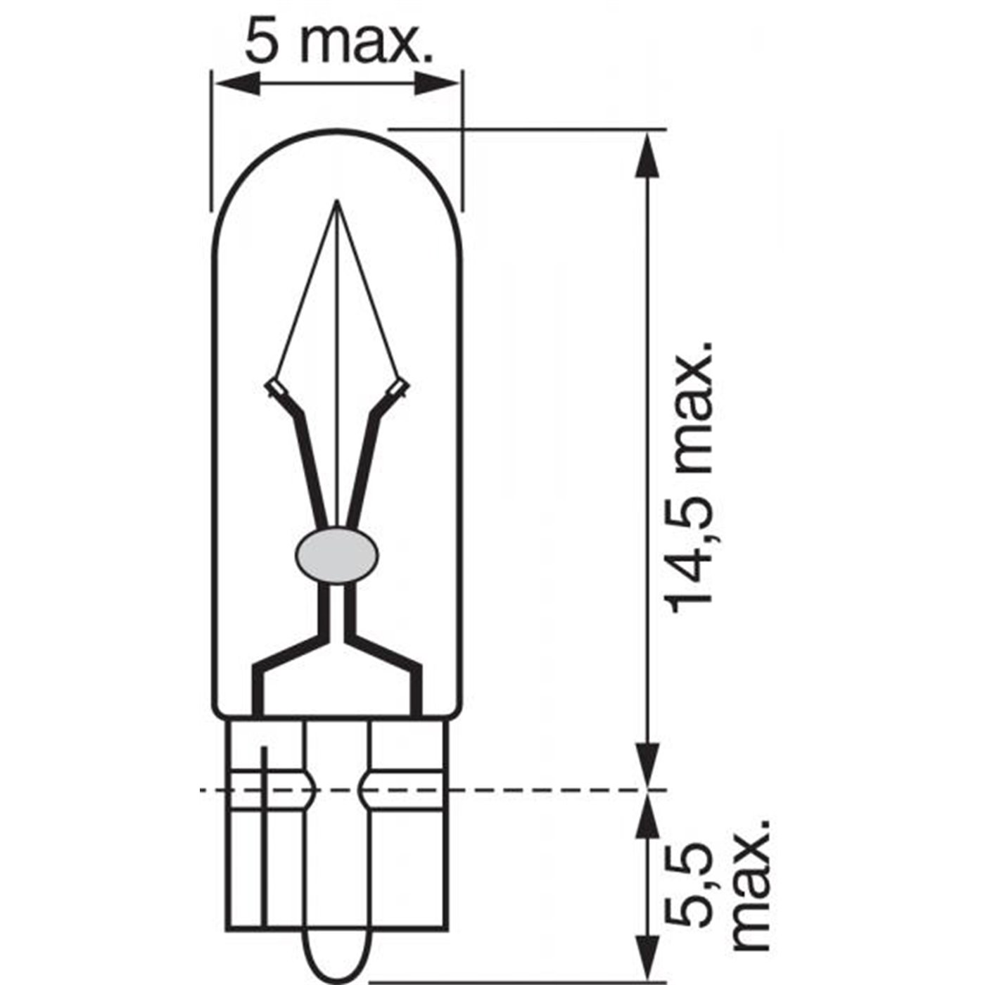 Lampadina Pure Light 12V 1,2W 