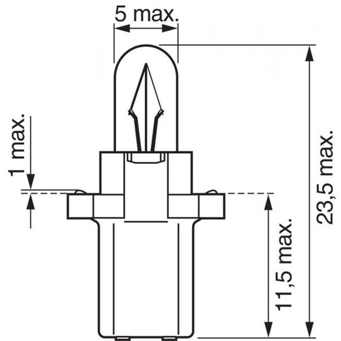 Lampadina Pure Light 12V 1,2W 