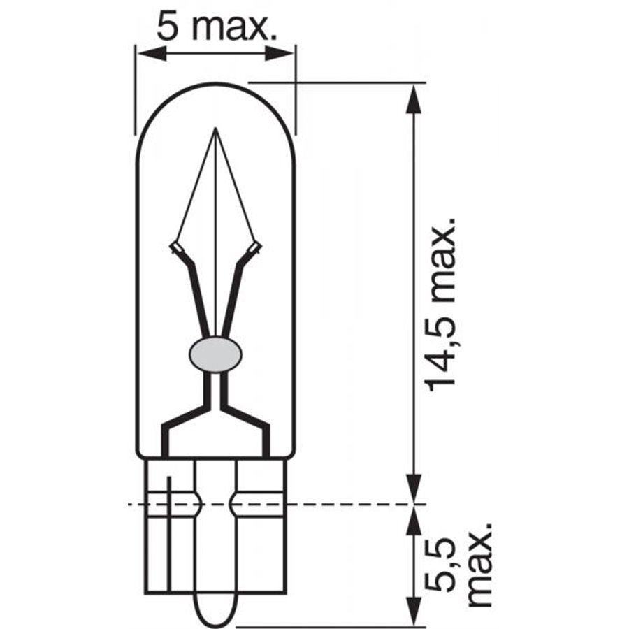 Lampadina Pure Light 12V 2,3W W2,3W