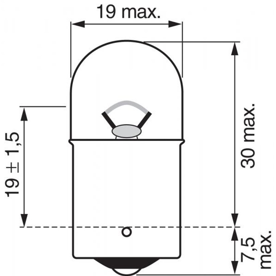 Lampadina Trucklight 24V 10W R10W