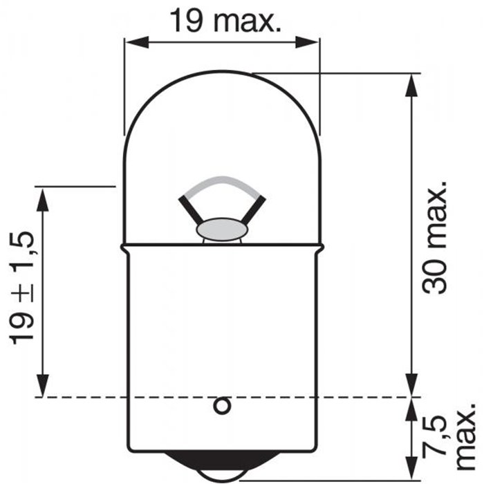 Lampadina Trucklight 24V 5W R5W