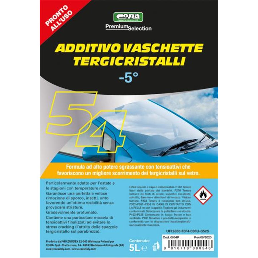 Additivo vaschette tergicristalli pluristagionale -5°C  5 L