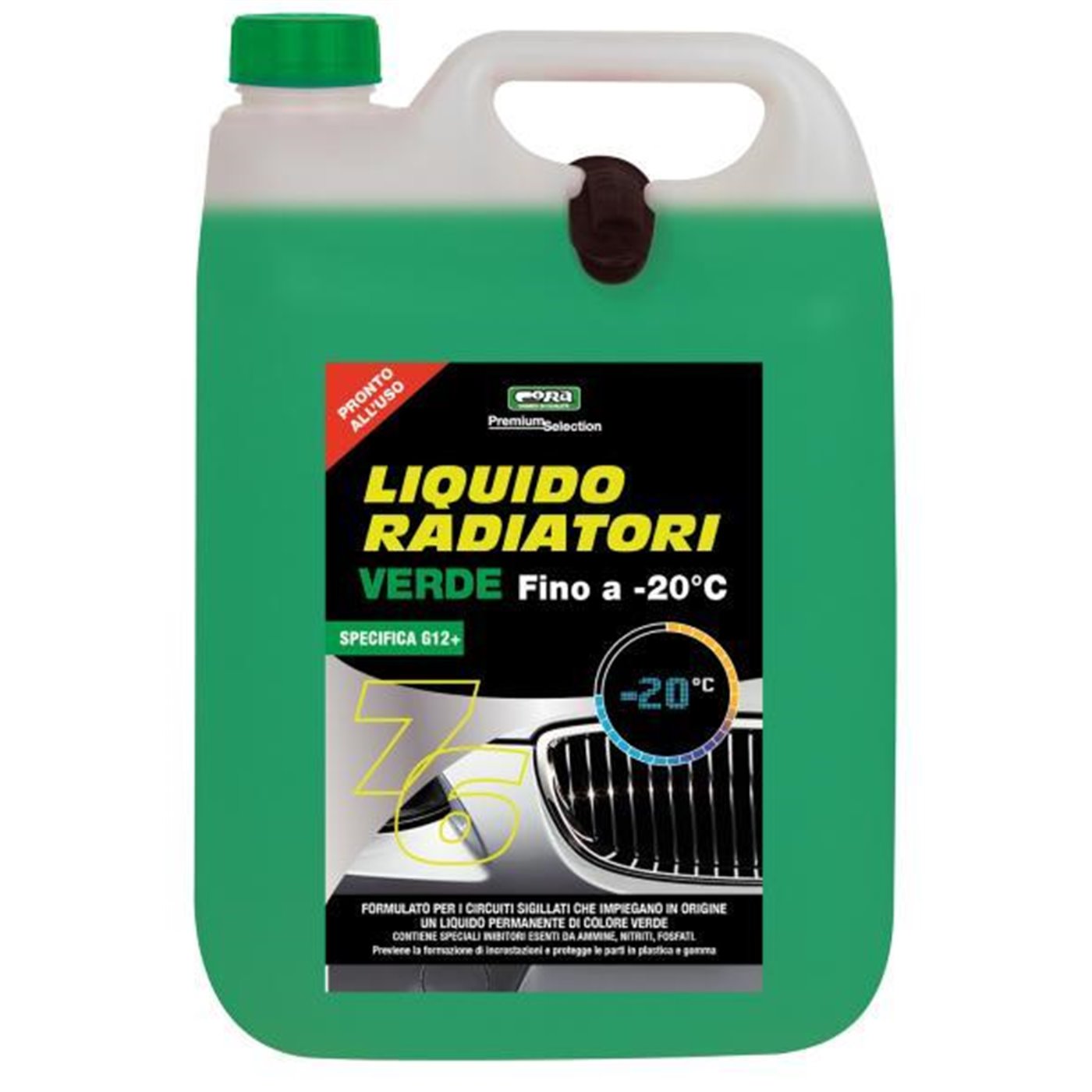 Liquido permanente radiatori e circuiti sigillati -20°C verde 5 L