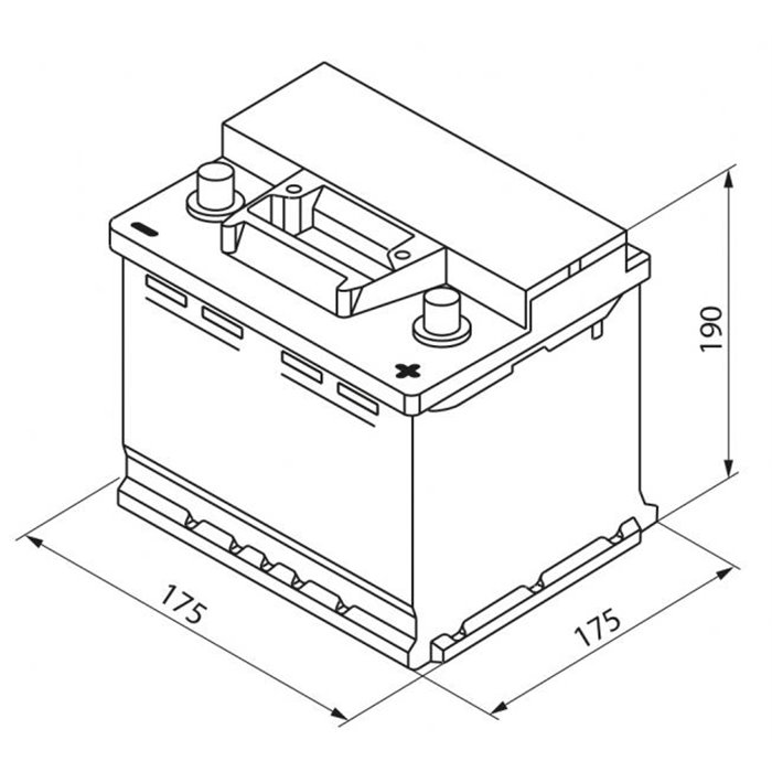 Batteria auto S3 40 Ah