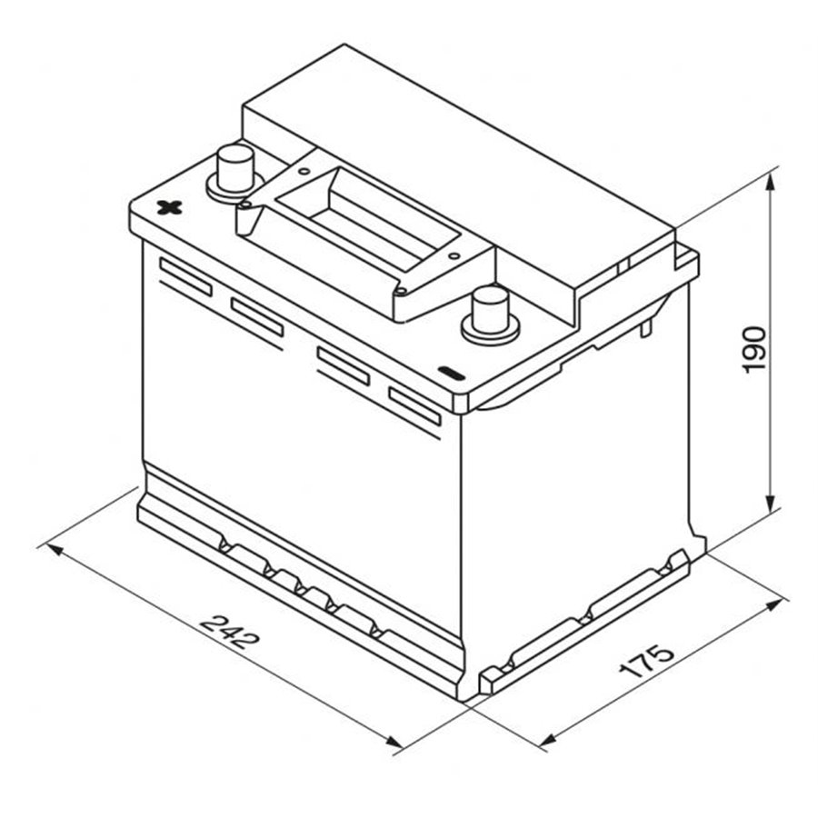 Batteria auto S3 56 Ah