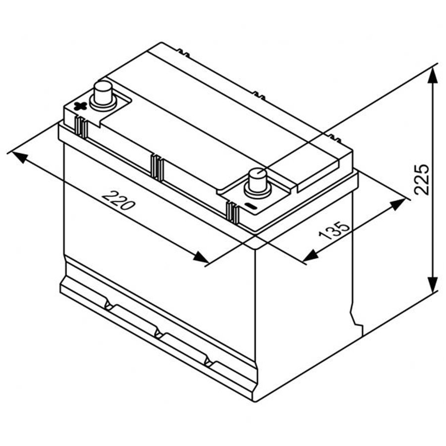 Batteria auto S3 45 Ah