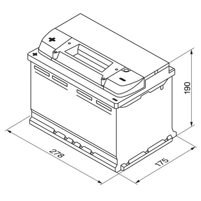 Batteria auto S4 74 Ah