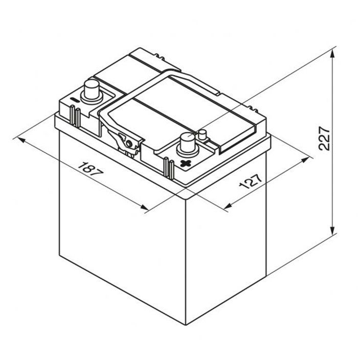 Batteria auto S4 40 Ah