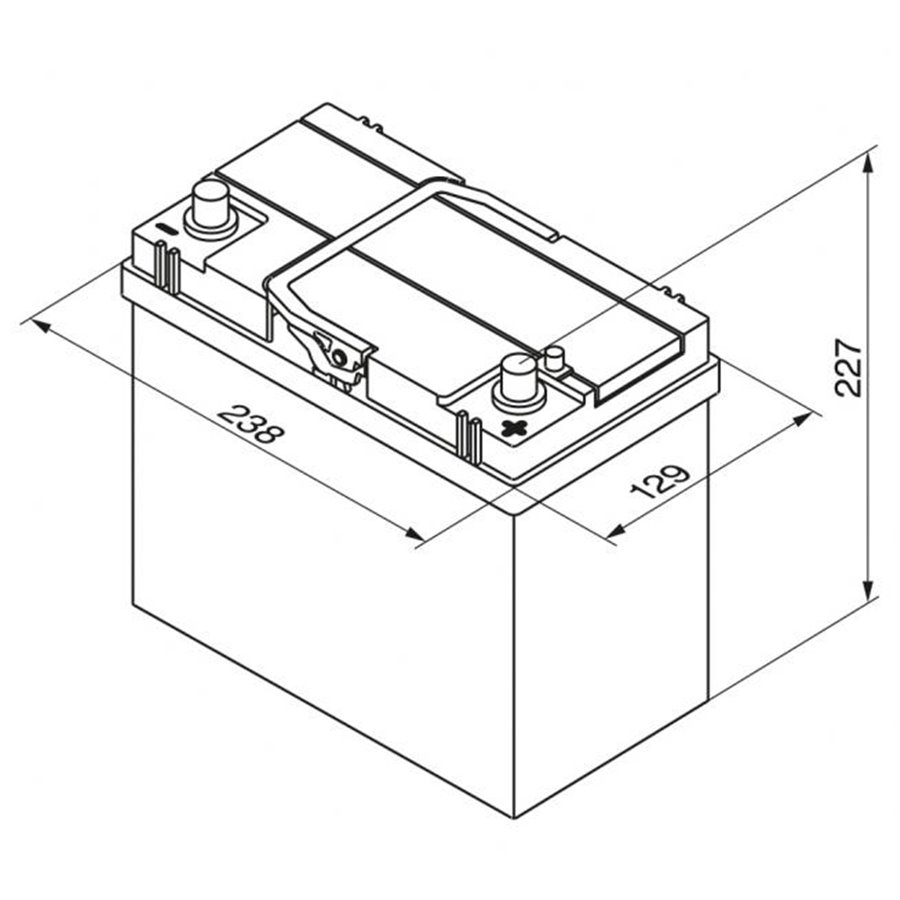 Batteria auto S4 45 Ah