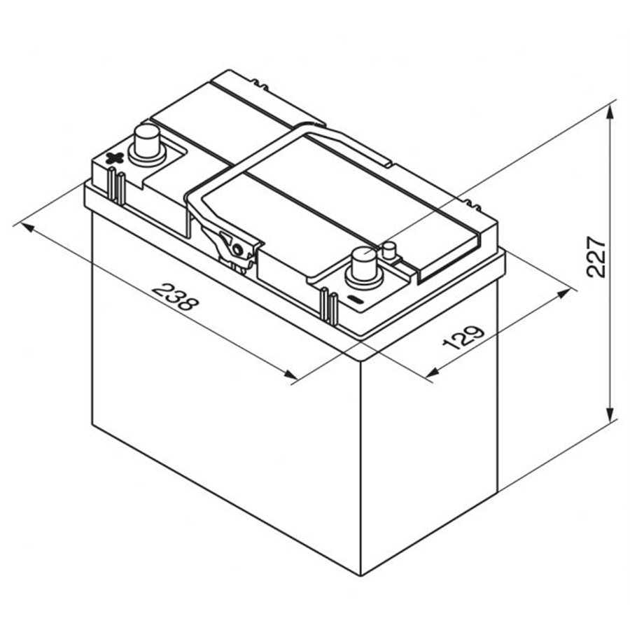 Batteria auto S4 45 Ah