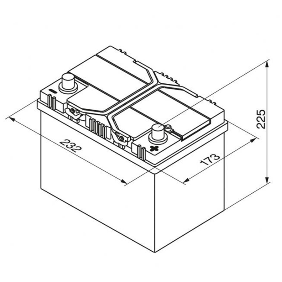 Batteria auto S4 60 Ah