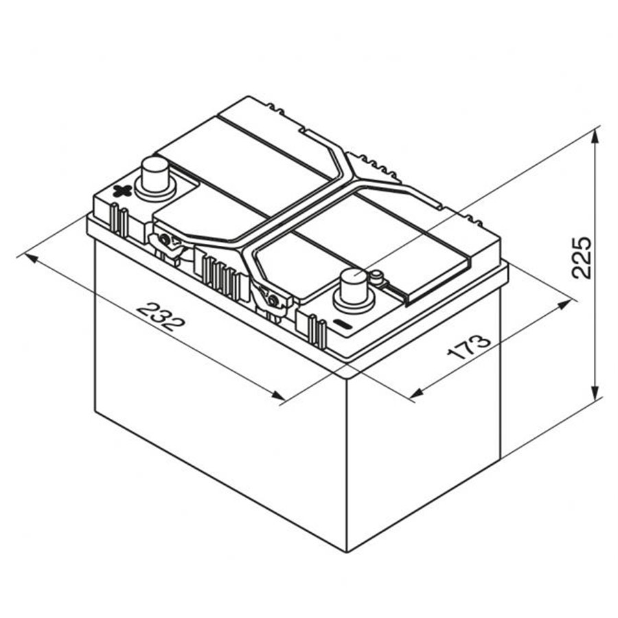 Batteria auto S4 60 Ah