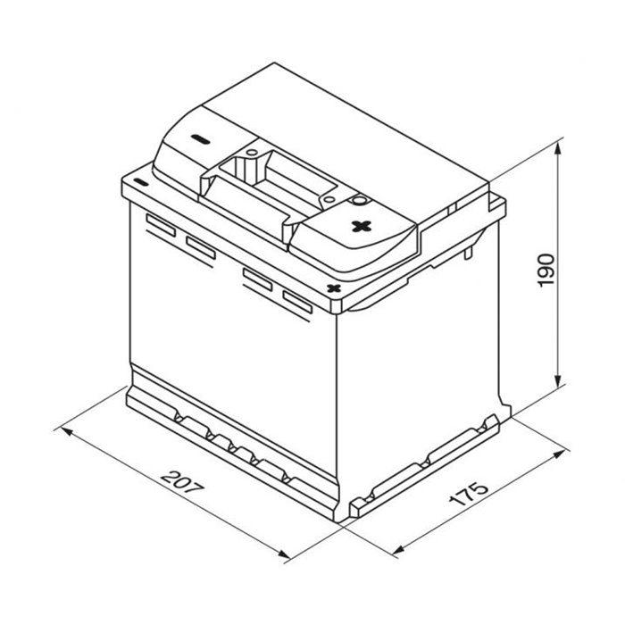 Batteria auto S5 54 Ah