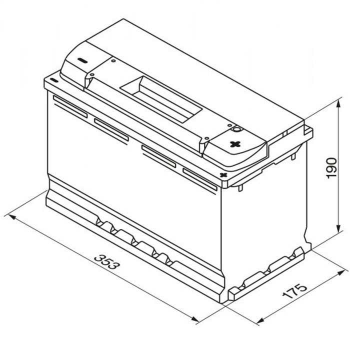 Batteria auto S5 100 Ah