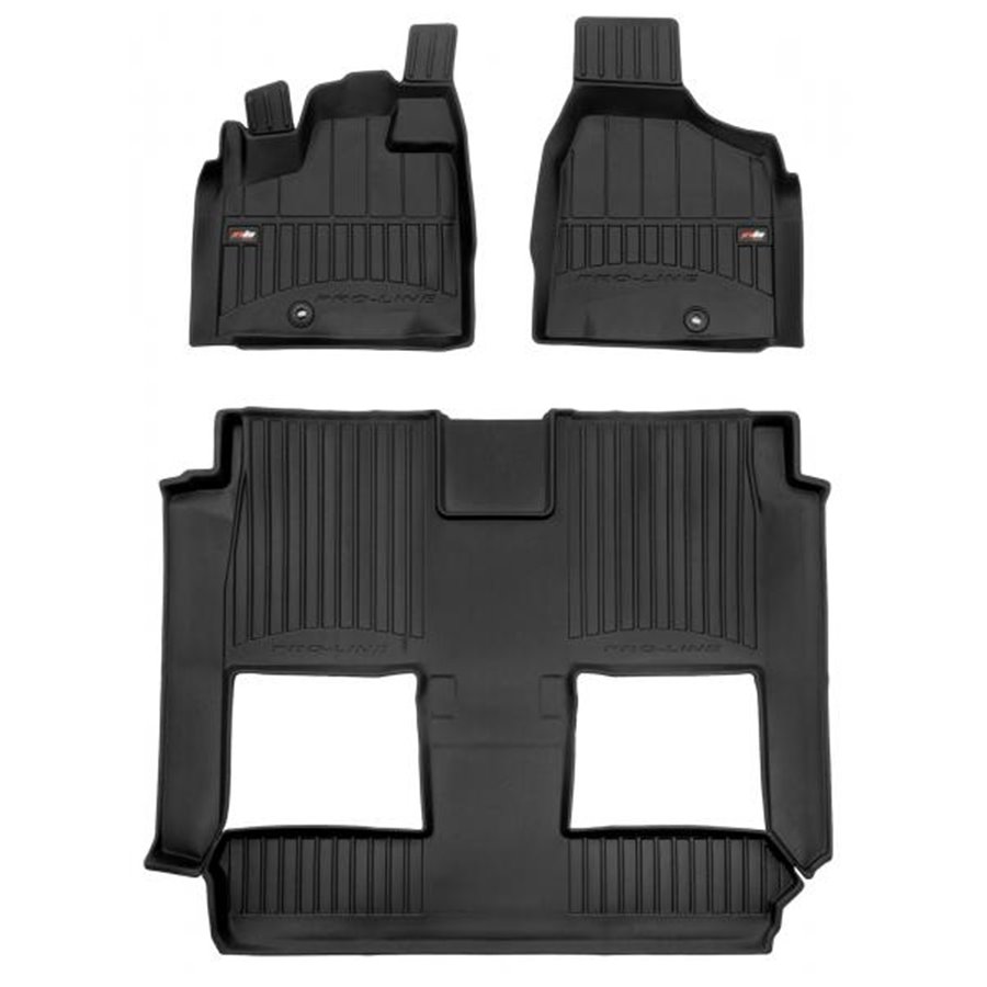 Tappeti in TPE 3D DODGE Grand Caravan V 0720 (7 posti, sedili contenitivi, super console, no versione swivel n go)