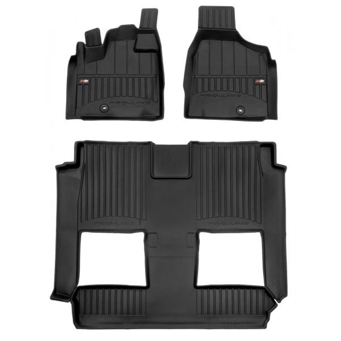 Tappeti in TPE 3D DODGE Grand Caravan V 0720 (7 posti, sedili contenitivi, super console, no versione swivel n go)