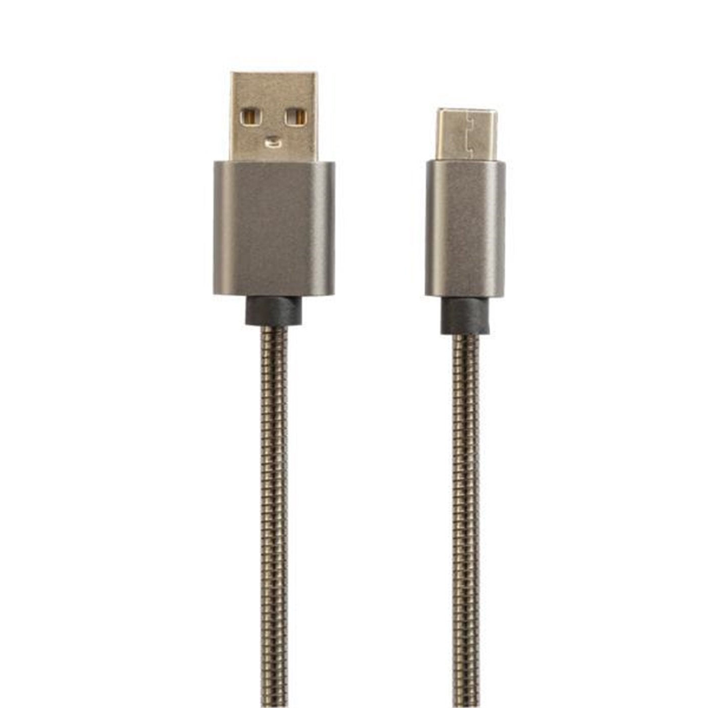 Conf. 10 pz Cavo usb/type-c gray metallo 1 m