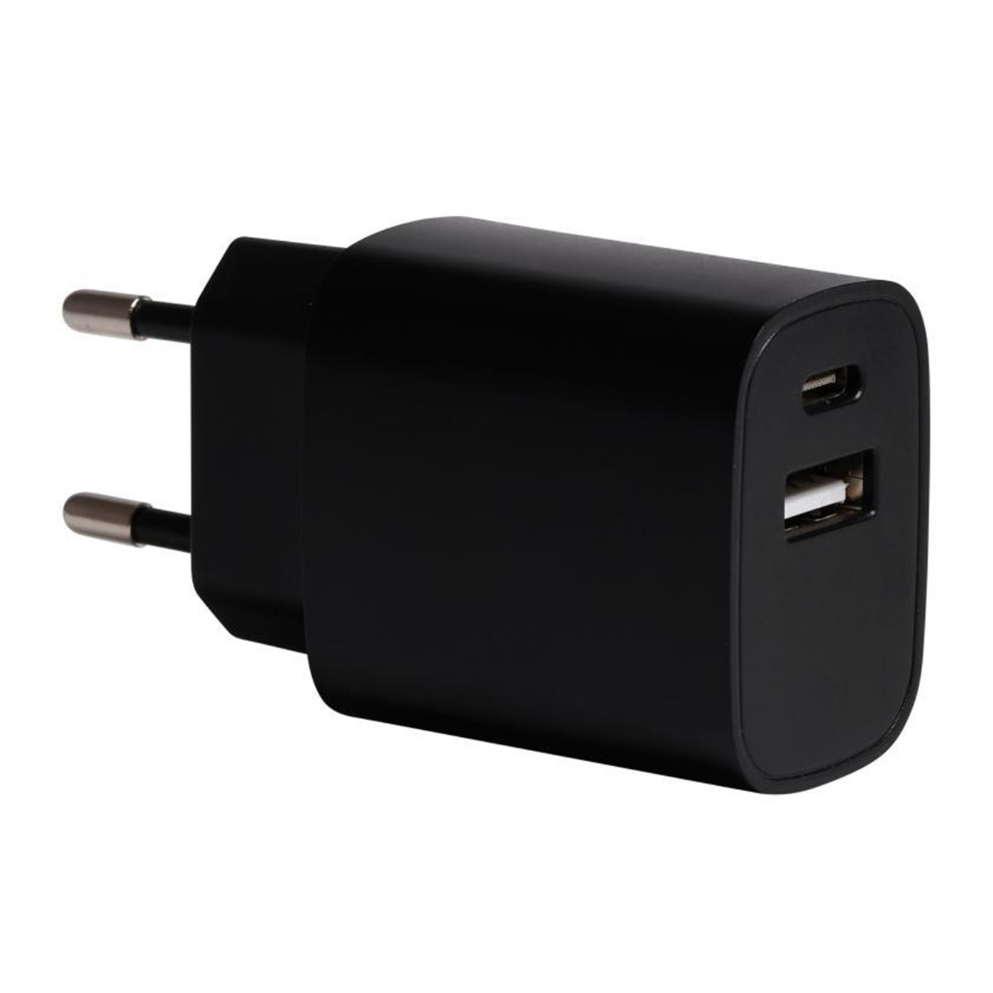 Conf. 10 pz Alimentatore 1 usb/type-C Quickcharge nero