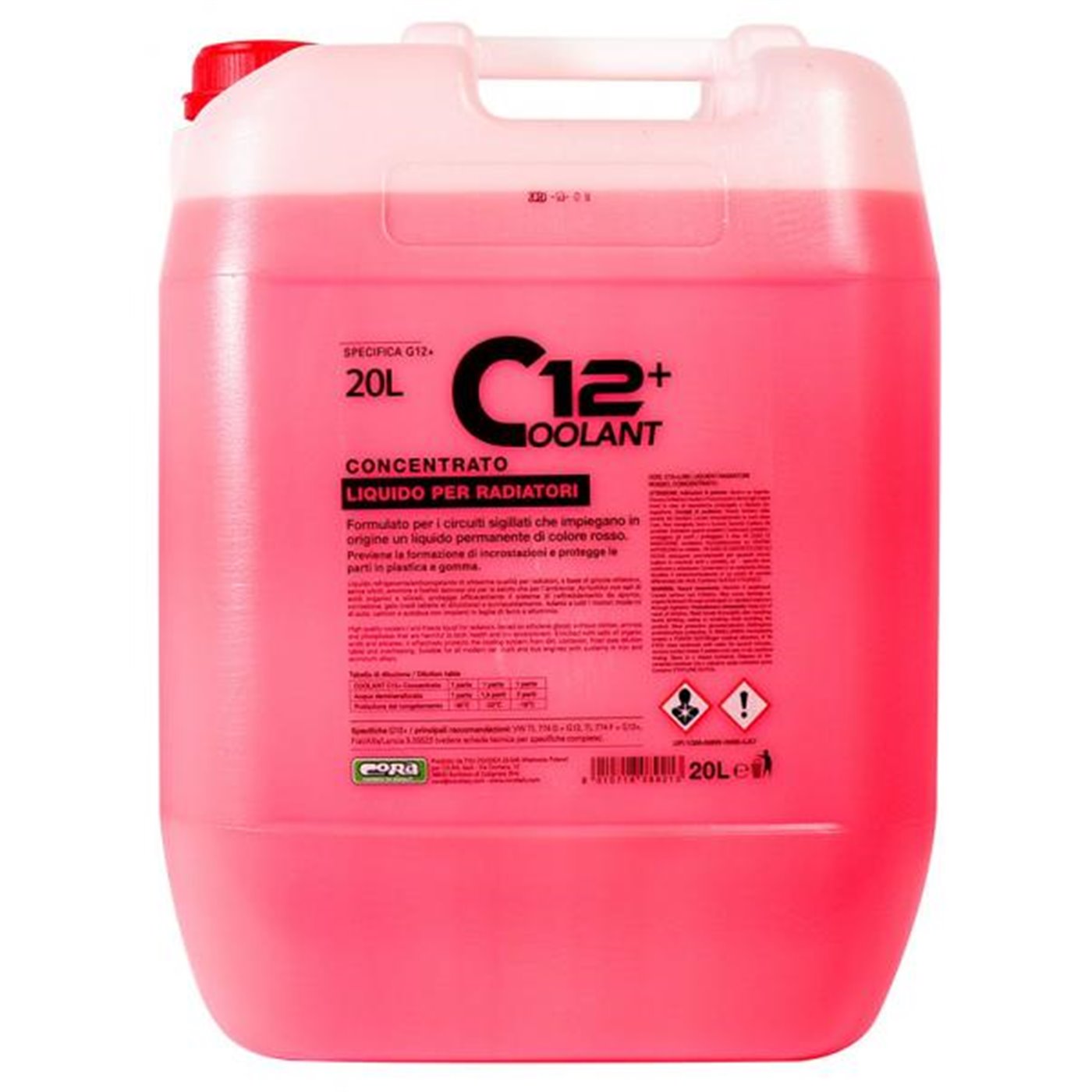 Coolant 12+ rosso concentrato 20 L