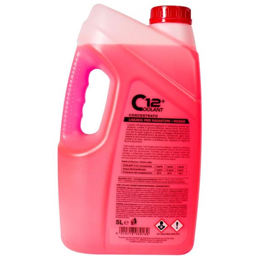 Coolant 12+ rosso concentrato 5 L