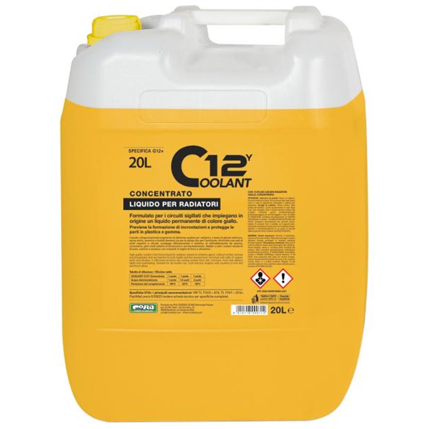 Coolant 12Y giallo concentrato 20 L