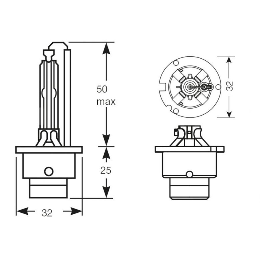 Lampadina Carlex Xenon blu HID D2S