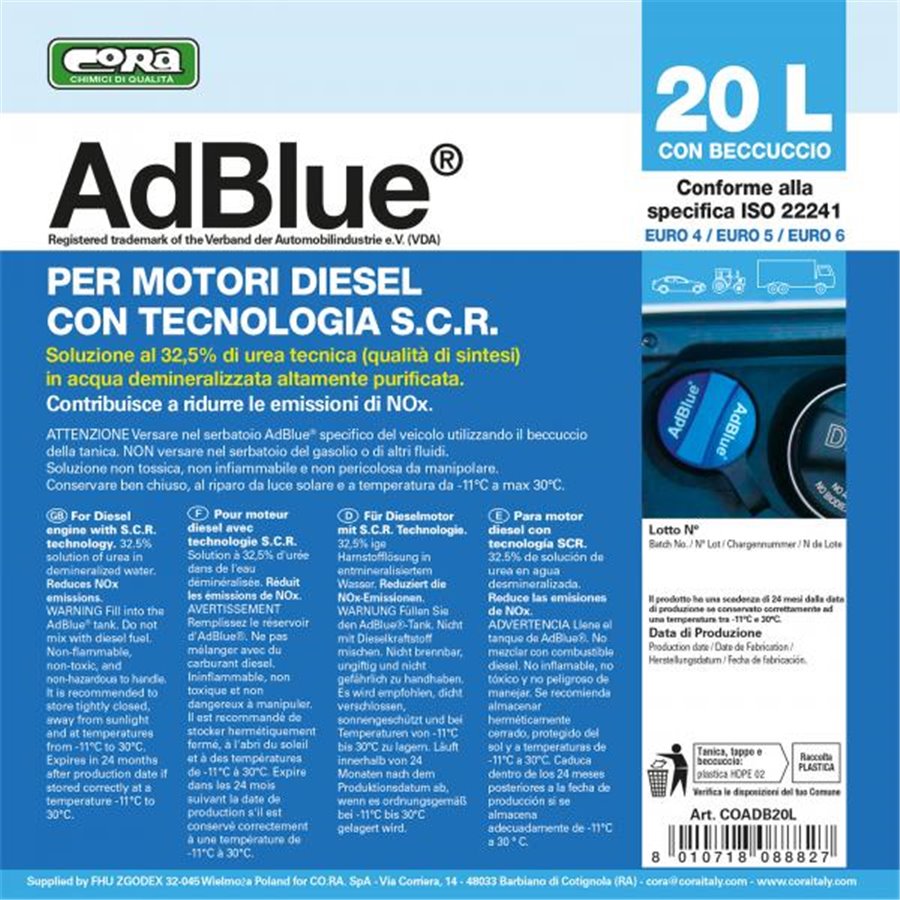 AdBlue tanica 20 l con beccuccio