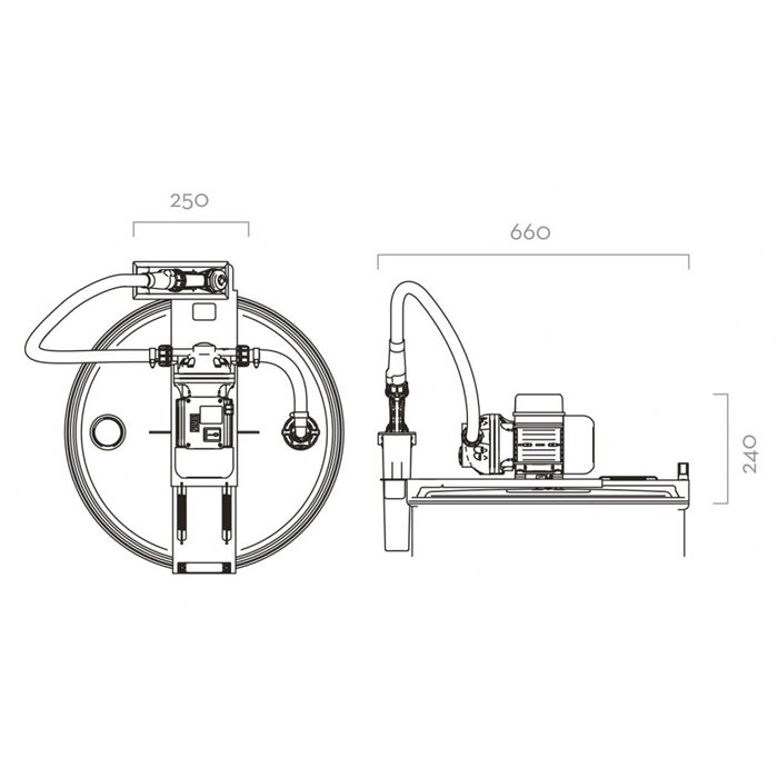 Suzzarablue Drum erogatore AdBlue 230V per fusti