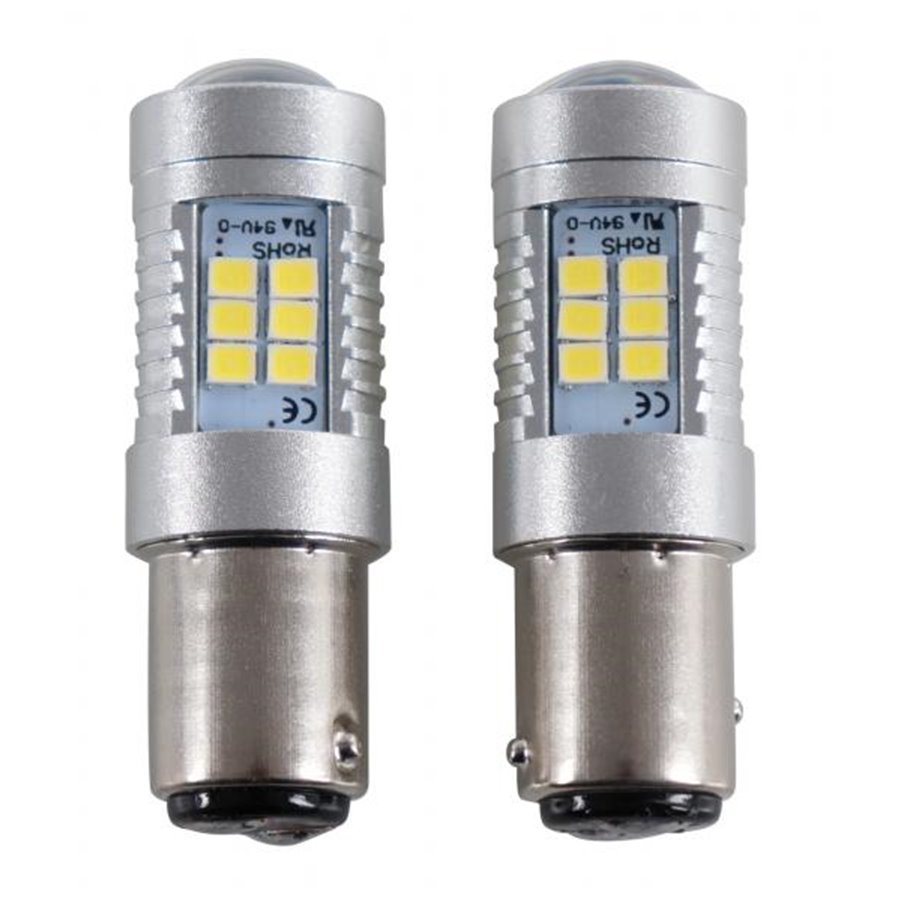 Lampadine 21 led+lente P21/5W 12-24V 30W