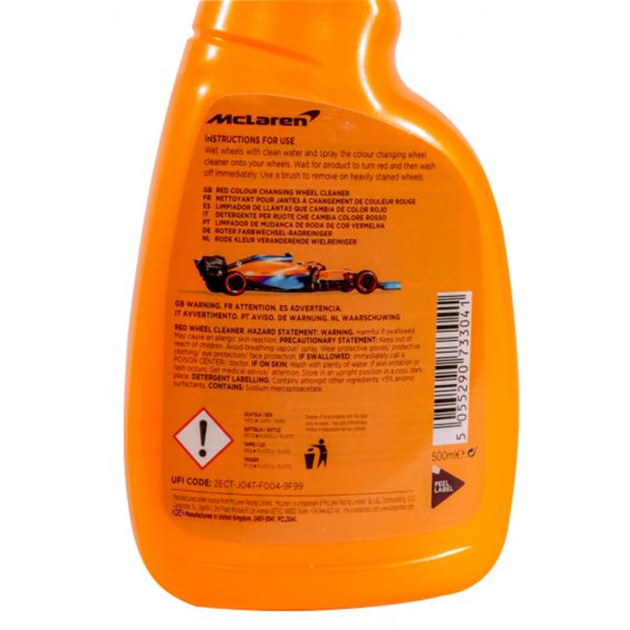 Conf. 6 pz Red Wheel Cleaner detergente ruote 500 mL