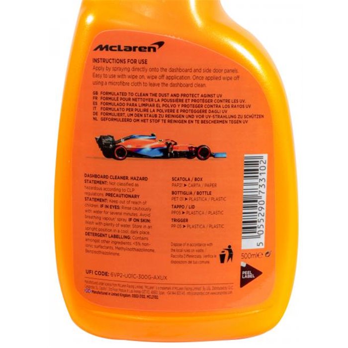 Conf. 6 pz Dashboard Cleaner pulitore cruscotti 500 mL