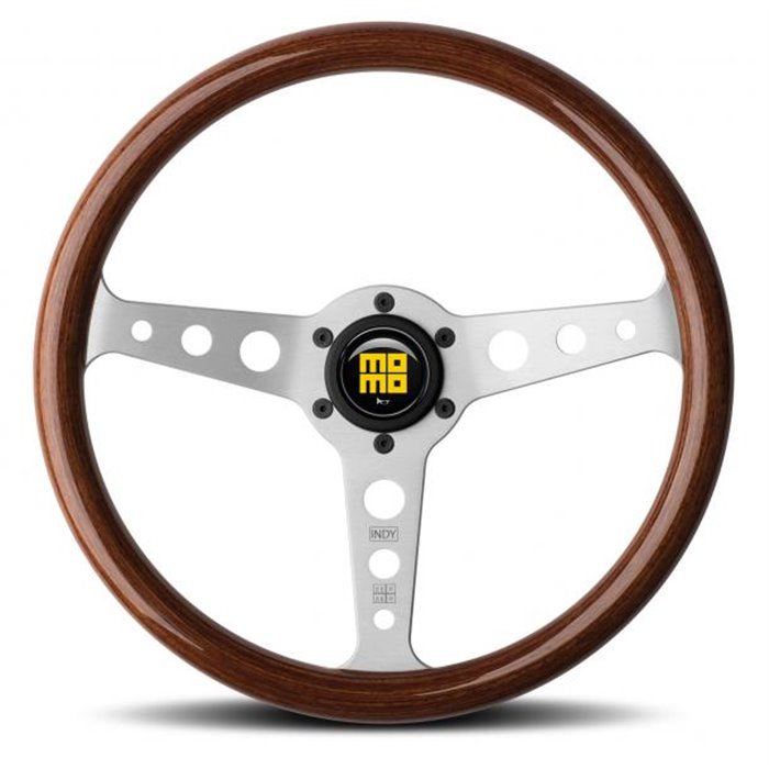 Volante Indy Heritage zebrano/argento 350 mm