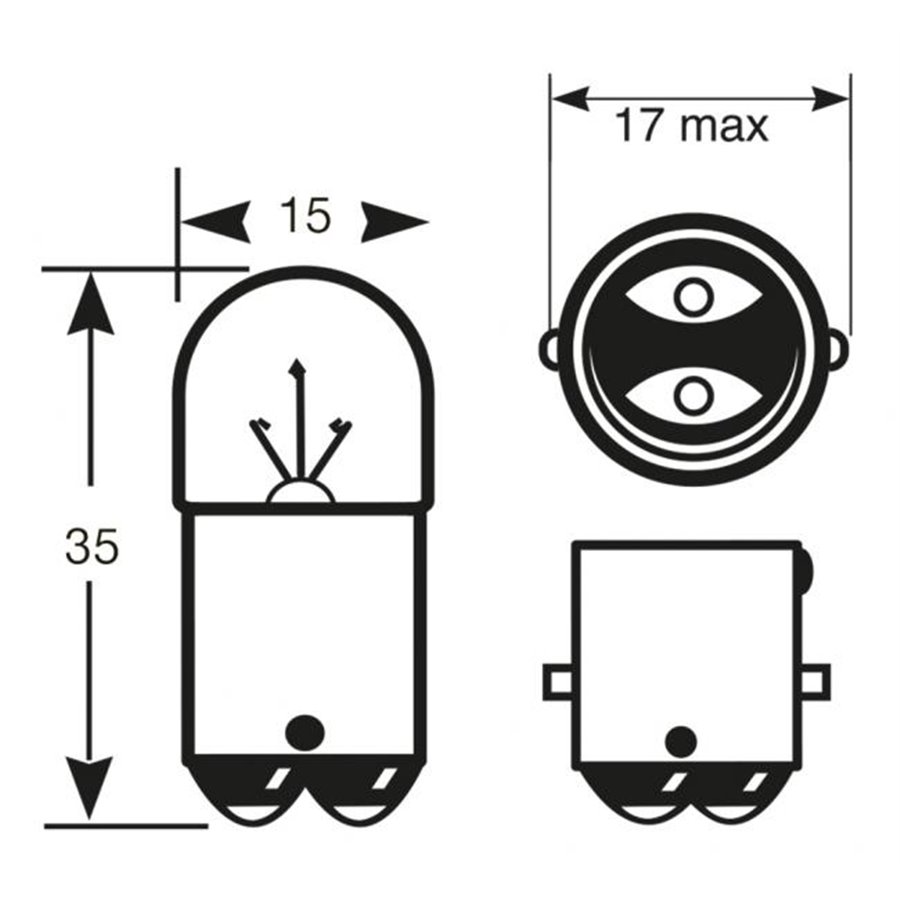 Lampadina 24V 5W R5W