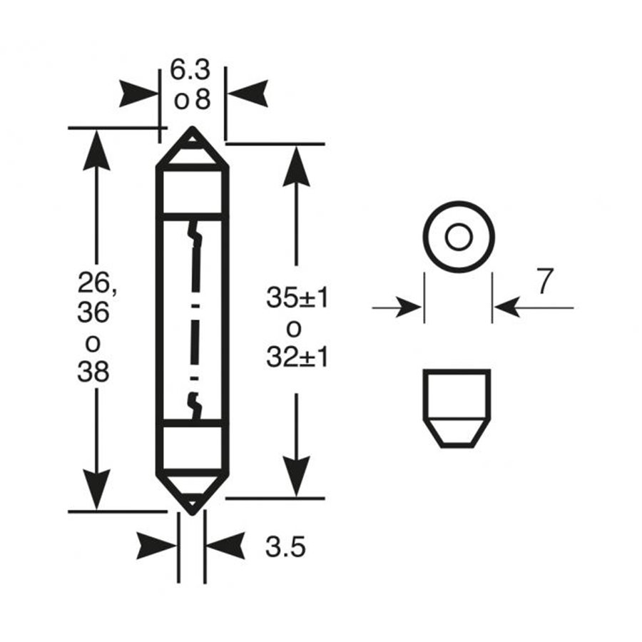 Lampadina 12V 3W