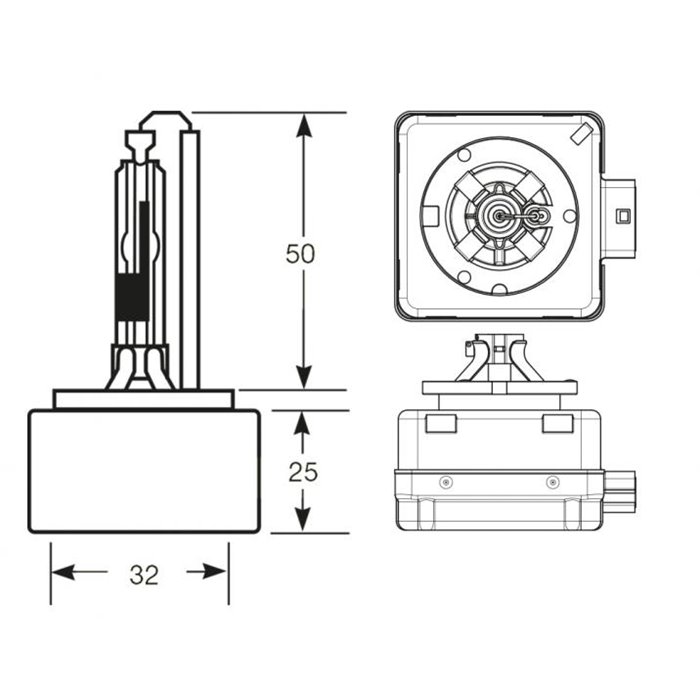 Lampadina Xenon HID D3R