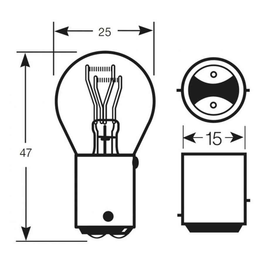 Lampadina 12V 21/5W P21/4W 