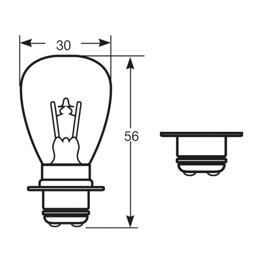 Lampadina 12V 45/40W