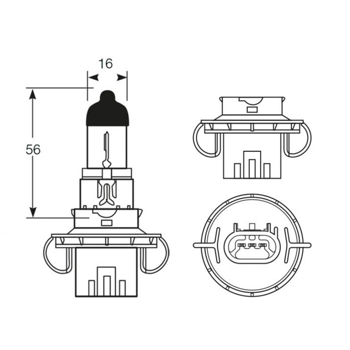 Lampadina 12V 60/55W H13