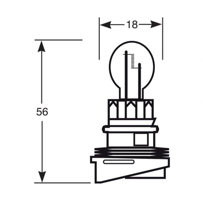 Lampadina Philips HiPer Vision 12V 24W HP24W